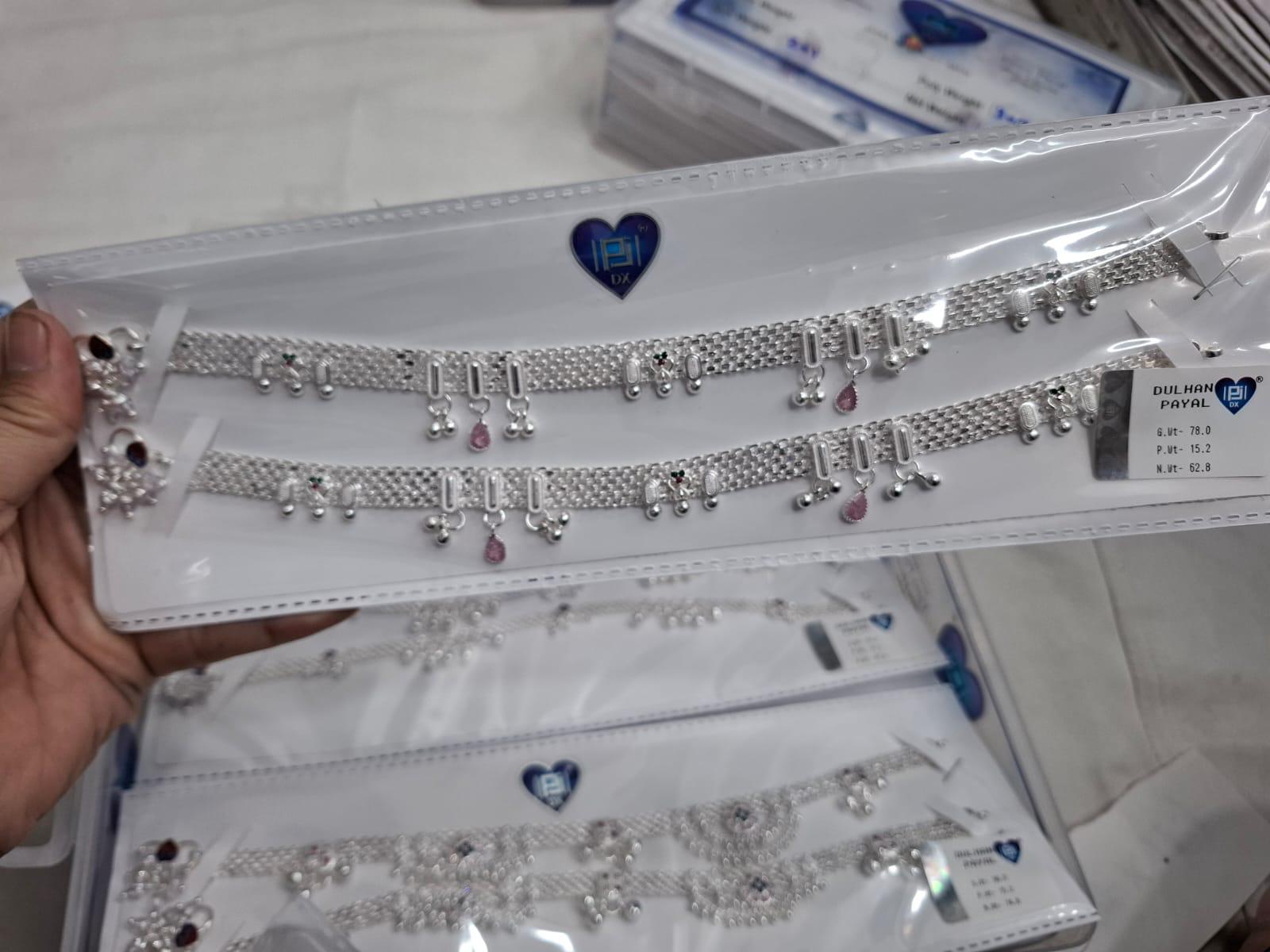 Designer Silver Payal